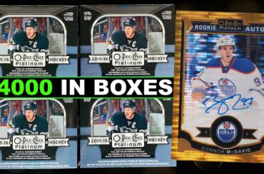 MASSIVE CONNOR MCDAVID ROOKIE HUNT! - 2015-16 O-Pee-Chee Platinum Hockey Hobby Box Break x4