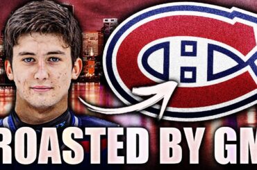 THIS HABS PROSPECT WAS JUST ROASTED BY THE GM… Montreal Canadiens News (Dmitri Kostenko)