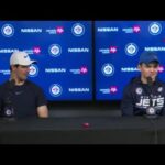 Mark scheifele and Cole perfetti press conference after the win against Minnesota wilds