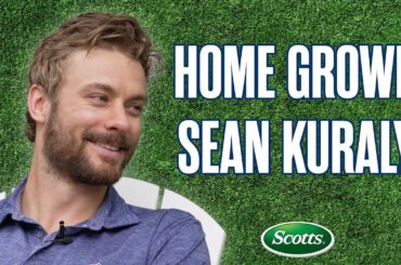 SEAN KURALY Pretended He Was RICK NASH Growing Up Playing Street Hockey 🏒 | Scotts Lawn Care