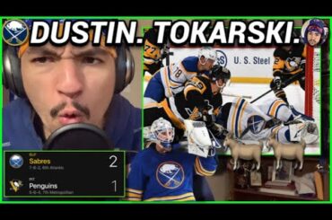 Sabres Take Down Penguins, Win 2 of Last 3! | Dustin Tokarski Plays LIGHTS OUT!