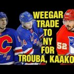 Calgary Flames Mackenzie Weegar TRADE in the Works To NY RANGERS For Jakob Trouba & Kaapo Kaako?