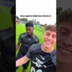 Race against Alphonso Davies😰 #shorts