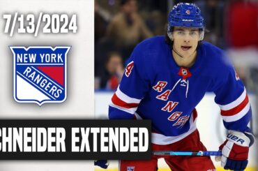 The New York Rangers Extend Braden Schneider! My Thoughts & Opinions!