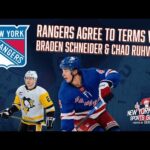 New York Rangers agree to two-year contract with Braden Schneider & one-year deal with Chad Ruhwedel