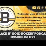 Black N' Gold Hockey Podcast Episode 358 Live Stream #NHLBruins #NHLDraft #NHL