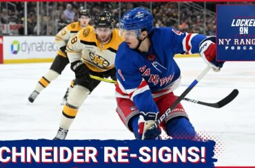 HUGE re-signing for Rangers! Braden Schneider is back on a two-year deal at 2.2 million per year!