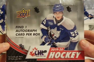 Brand New  Just Released 2019-20 Upper Deck CHL Hobby Box Break . 😱😫😣🙏