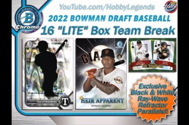 2022 Bowman Draft Lite 1 Case (16 Box) Team Break #1 eBay 07/15/24