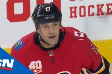 Milan Lucic Scores First Goal With Calgary Flames