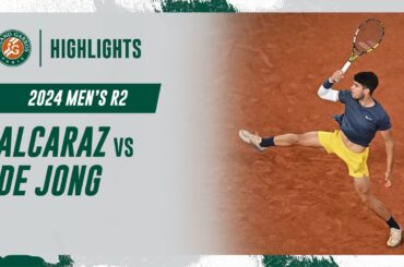 Alcaraz vs De Jong Round 2 Highlights | Roland-Garros 2024