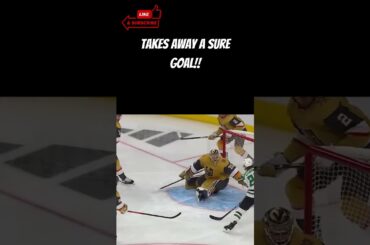 Golden Knights' Adin Hill Make Unbelievable Diving Save! #shorts #nhl #hockey #sports