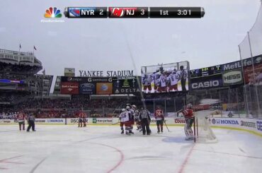 Marc Staal Goal Against New Jersey Devils 1/26/14 [Stadium Series]