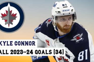 Kyle Connor (#81) All 34 Goals of the 2023-24 NHL Season