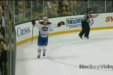 Brendan Gallagher shootout goal +Tuukka Rask fails. Mar 27, 2013