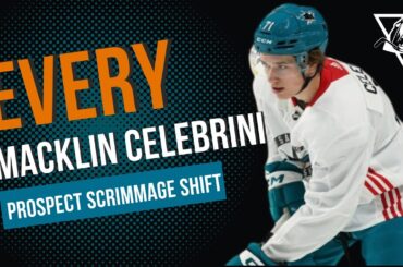 TEAL TAPE | Every Macklin Celebrini shift in the 2024 San Jose Sharks Prospect Scrimmage