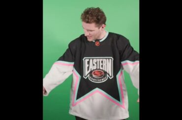 Jason Robertson and Matthew Tkachuk got the first looks at these tropical sweaters! 🏝️