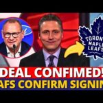 URGENT! LEAFS CONFIRM SIGNING OF FORWARD! FANS CAN CELEBRATE! TORONTO MAPLE LEAFS NEWS