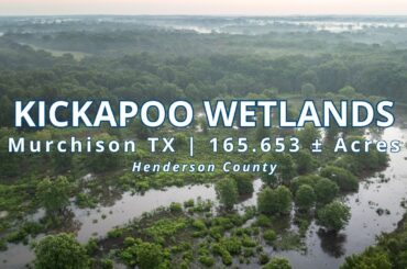 Kickapoo Wetlands Texas Hunting Property with Log Cabin East of Dallas