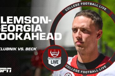 How will Cade Klubnik & Carson Beck look in the Clemson vs. Georgia game? | College Football Live