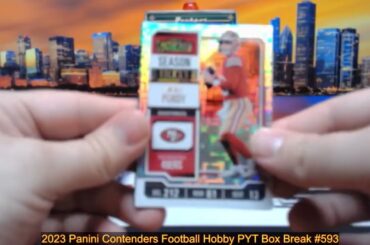 8-1-24 2023 Panini Contenders Football Hobby PYT Box Break #593 - Pick Your Team!