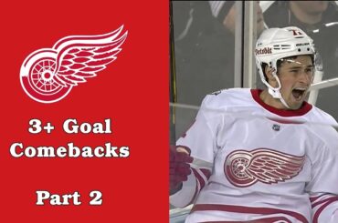 Detroit Red Wings: 3+ Goal Comebacks (Ties/OTL)