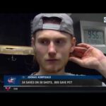 Joonas Korpisalo admires but isn't intimidated by Tuukka Rask | BLUE JACKETS-BRUINS POSTGAME