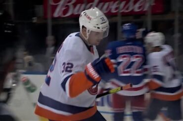 Ross Johnston Bangs Home The Islanders' 4th Goal Of The Game