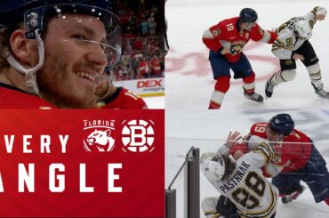 EVERY ANGLE: Tkachuk & Pastrnak DROP THE GLOVES! 🥊