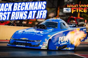 Jack Beckmans First Runs in John Forces Funny Car