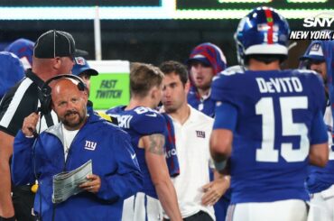 Brian Daboll, Tommy DeVito after Giants win in preseason opener