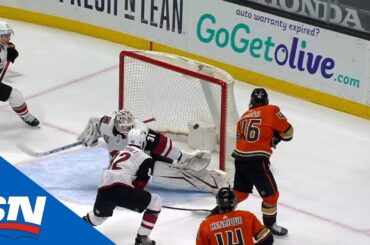 Trevor Zegras Pulls Off Incredible Move For First NHL Goal