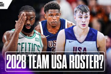 PREDICTIONS for TEAM USA in 2028 🏀 Anthony Edwards, Jaylen Brown & Cooper Flagg? | Yahoo Sports