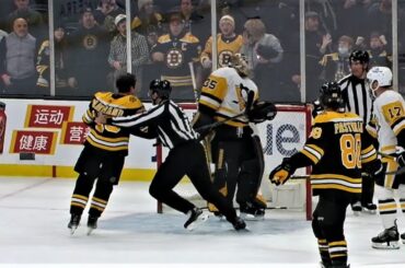 Brad Marchand Straight Up PUNCHES Tristan Jarry In The Head For No Reason