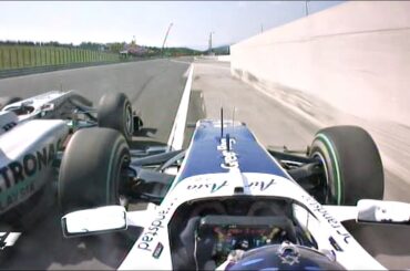 Schumacher Squeezes Barrichello | 2010 Hungarian Grand Prix