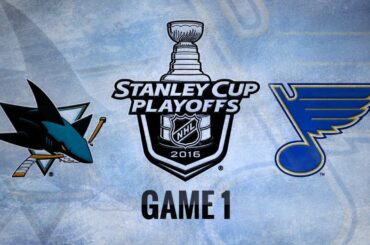 Elliott makes 32 saves, Blues beat Sharks in Game 1