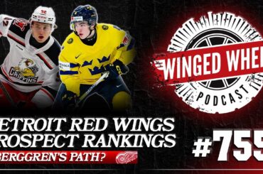 RED WINGS PROSPECT RANKINGS & BERGGREN'S FUTURE - Winged Wheel Podcast - Aug. 11th, 2024