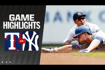 Rangers vs. Yankees Game Highlights (8/11/24) | MLB Highlights