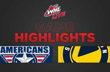 WHL Highlights: Americans (1) at Blades (5) - November 2, 2022