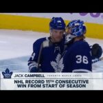 Jack Campbell Sets an NHL Record for the Longest Season-opening Win Streak!