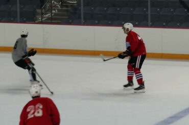 Niagara IceDogs rookie defenceman Landon Cato at his first OHL training camp