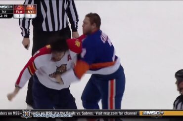 Erik Gudbranson vs Matt Carkner Apr 1, 2014