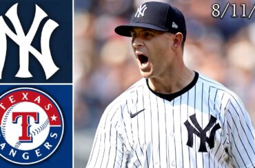 New York Yankees vs Texas Rangers | Game Highlights | 8/11/24