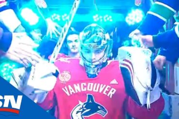 Canucks' Prospects Michael DiPietro And Zack MacEwen Lead Team Warm Up