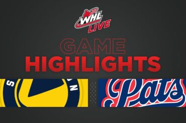 WHL Highlights: Blades (4) at Pats (7) - January 13, 2023