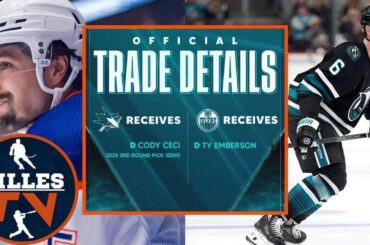 Breaking News | Edmonton Oilers Trade Cody Ceci To San Jose Sharks!