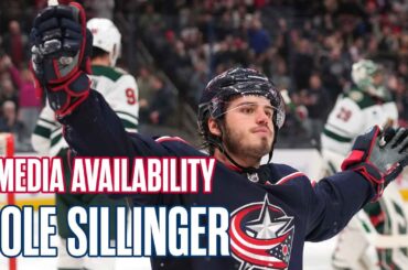 COLE SILLINGER Inks 2-Year Contract with the Columbus Blue Jackets! ✍️💥 | Media Availability