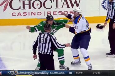 Robert Bortuzzo vs Travis Moen Dec 27, 2015