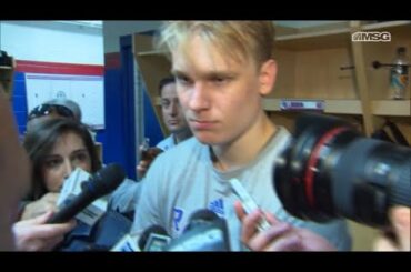 Kaapo Kakko Skates In a Rangers Jersey for the First Time