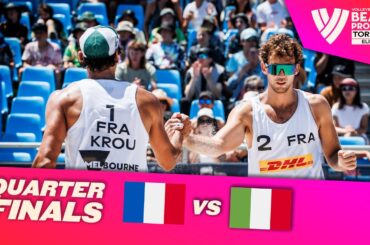 Krou / Gauthier-Rat vs. Lupo / Rossi - Quarter Final Highlights Torquay 2022 #BeachProTour